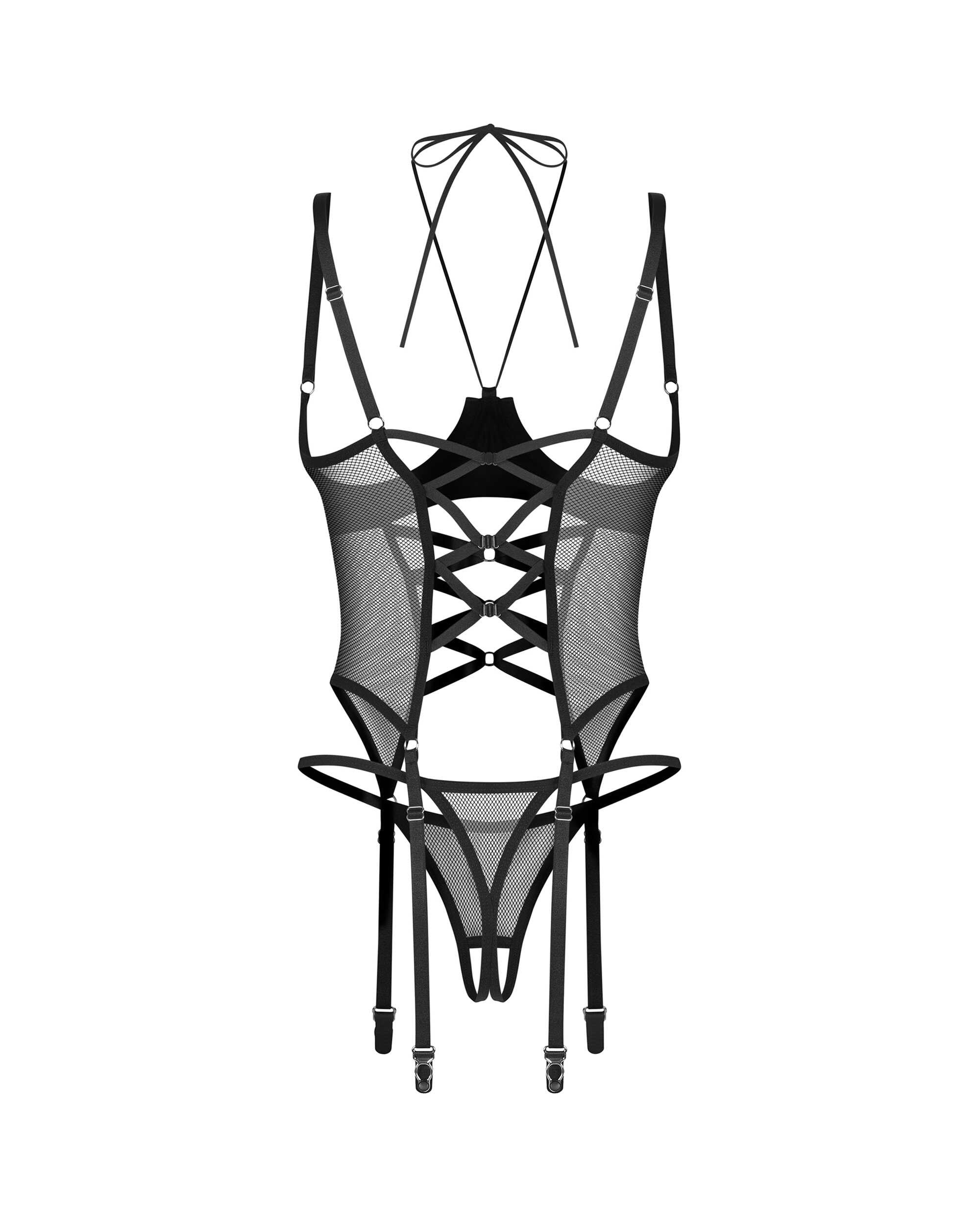 Dominna corset et string ouverts - Obsessive