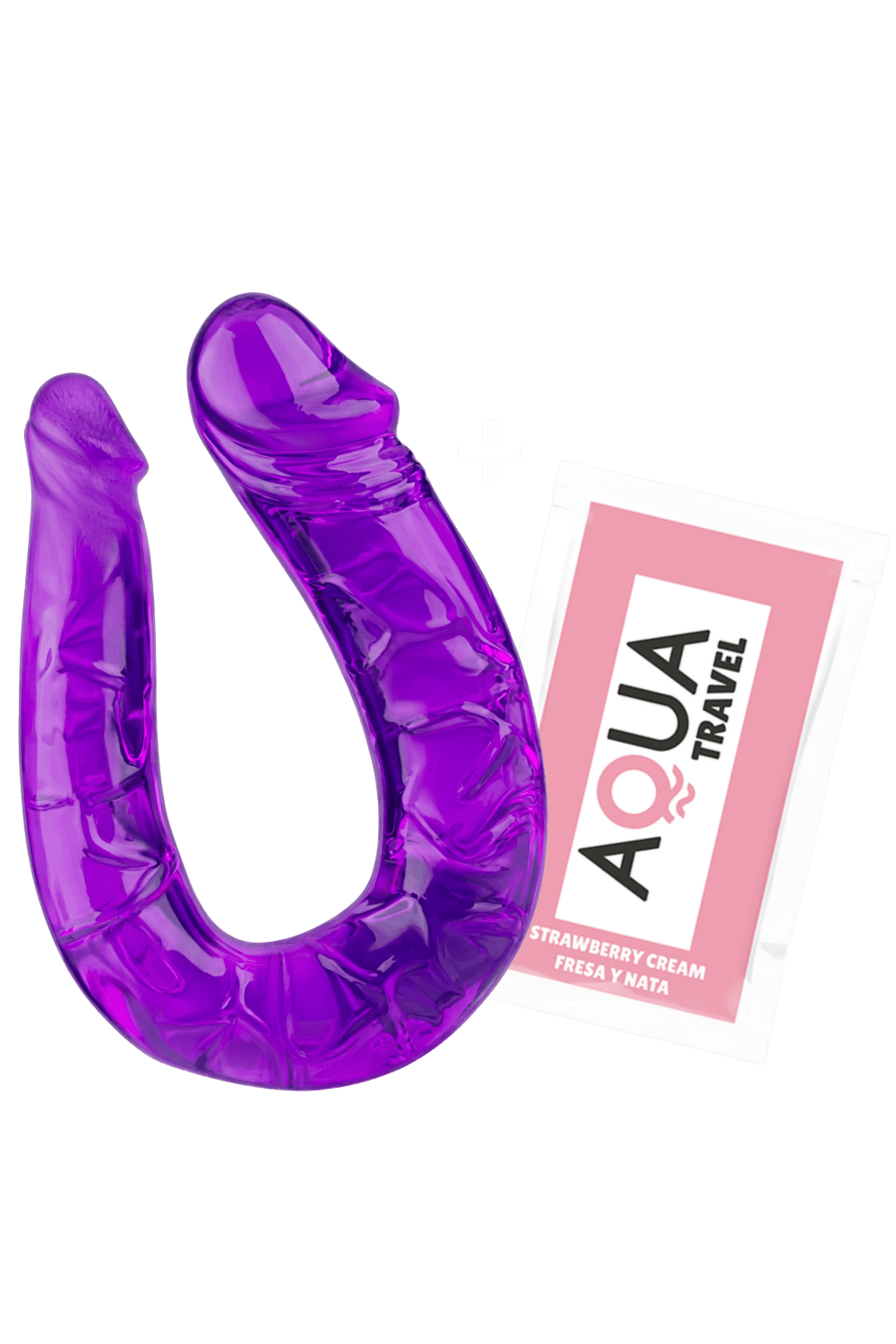 Double Dong Flexible Violet Pocket Pleasure 1 dosette de lubrifiant - Pocket Pleasure