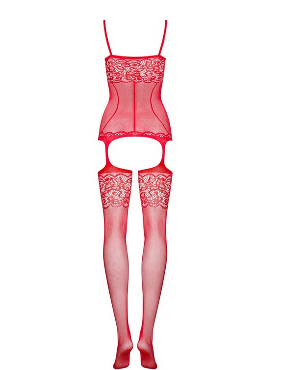 F204 Bodystocking - Rouge - Obsessive