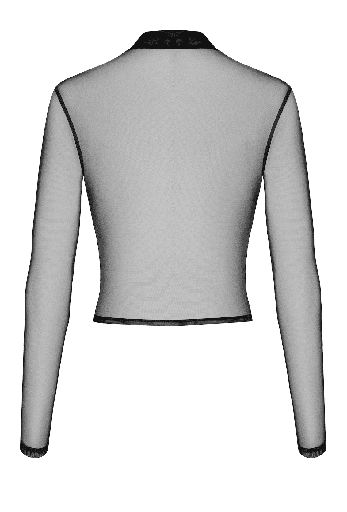 F389 Top transparent noir - Noir Hadmade