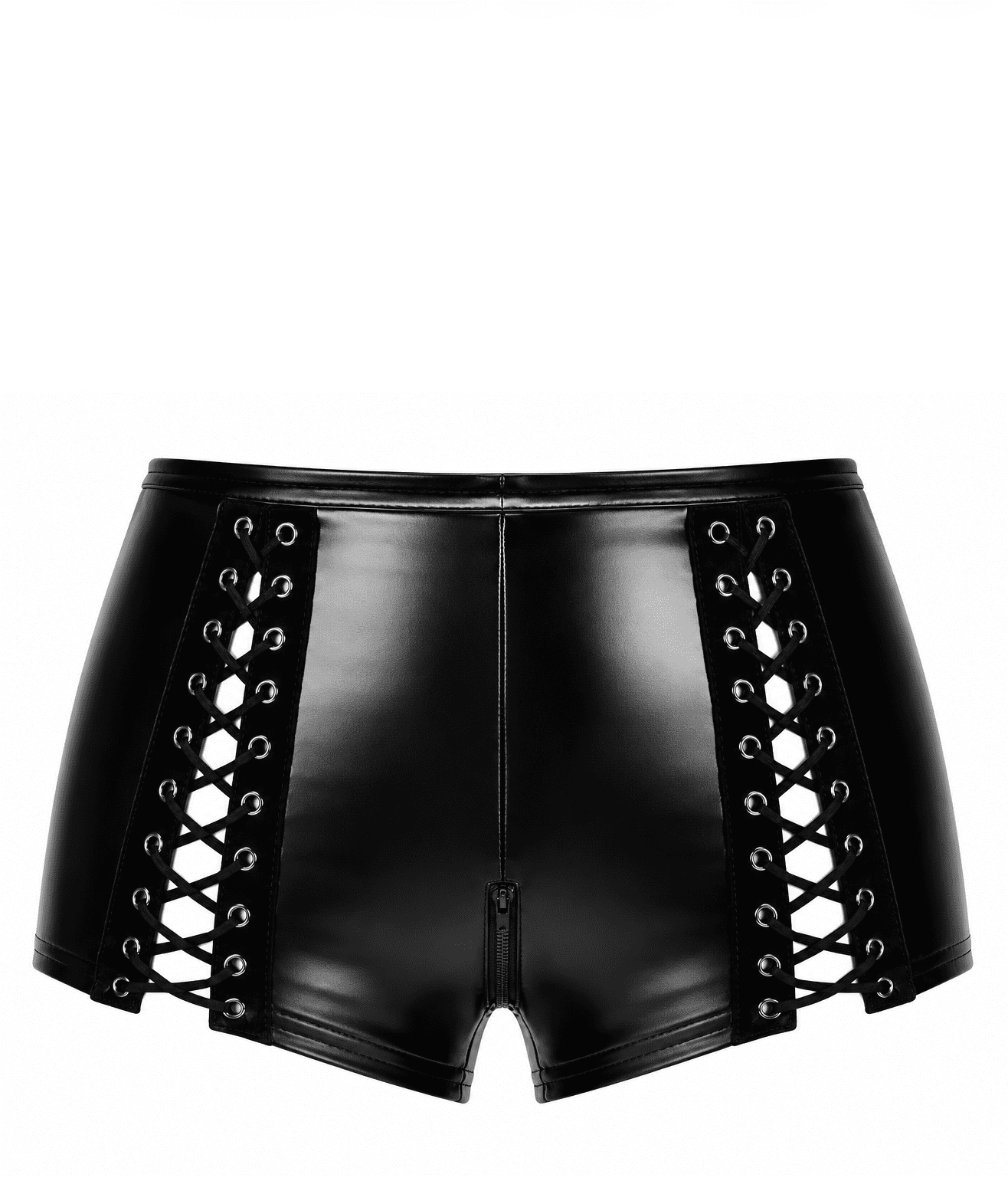 F411 Do Not Disturb short à laçage - Noir Handmade