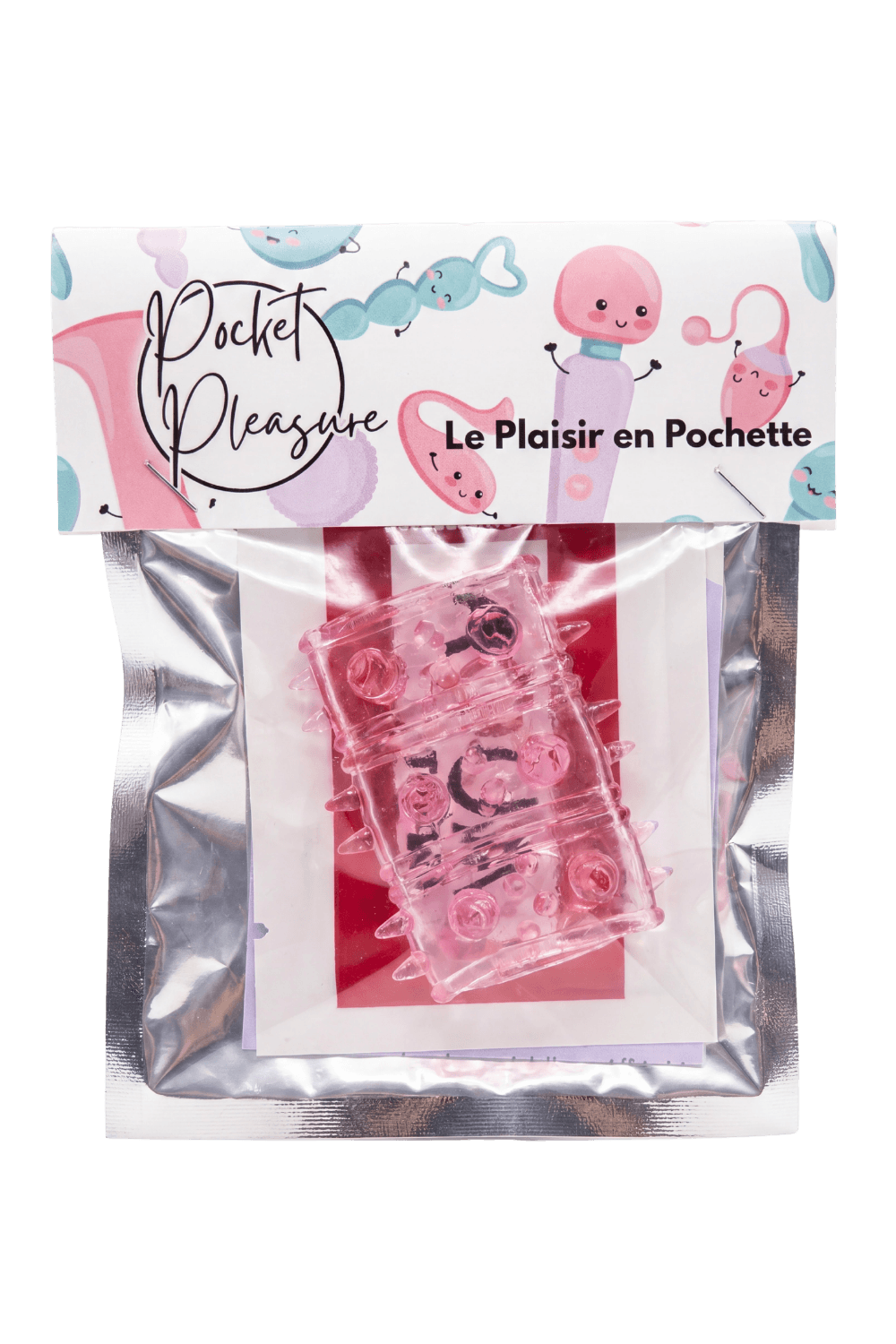 Gaine Pénienne Picots Rose 1 dosette lubrifiant — Pocket Pleasure