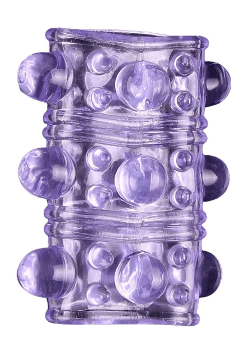 Gaine Pénienne Picots Violette 1 dosette lubrifiant — Pocket Pleasure
