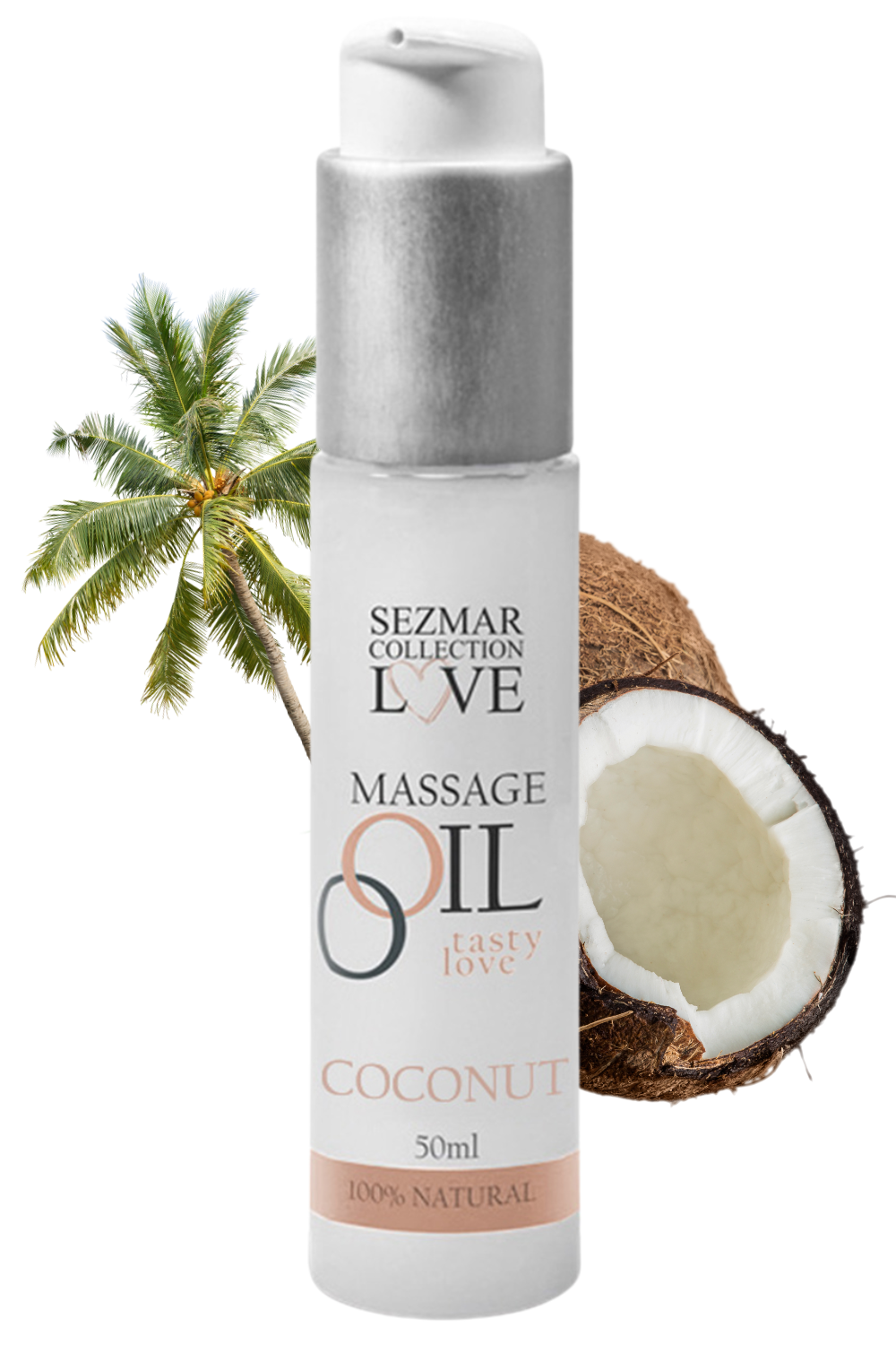 Huile de massage 100% naturelle noix de coco 50ml - Sezmar