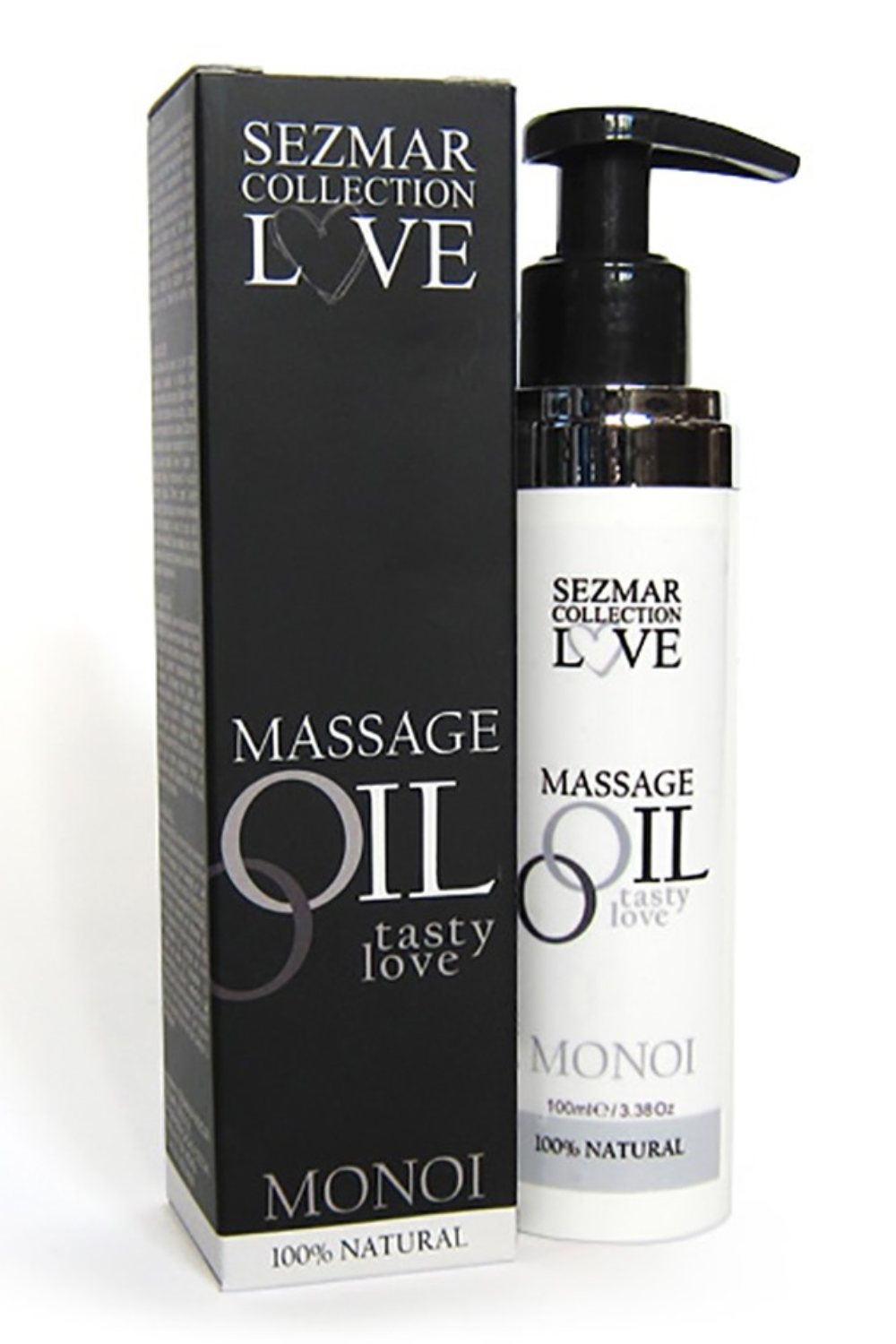 Huile de massage comestible 100% naturelle monoï 100ml - Sezmar