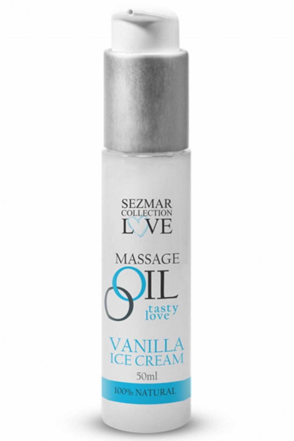 Huile de massage comestible Vanille glacée 50ml - Sezmar