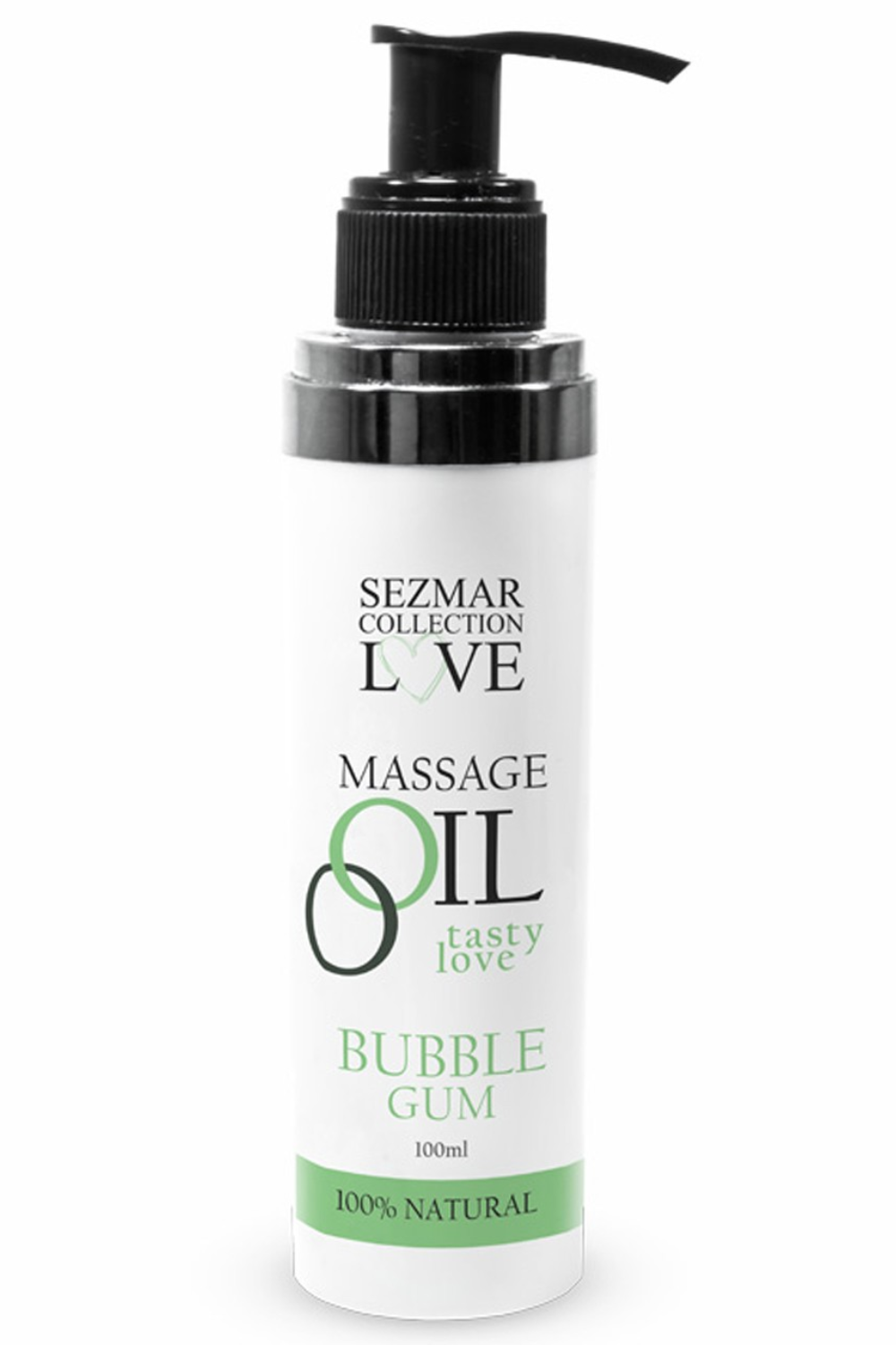 Huile de massage comestible bubble gum 100ml 100% naturelle - Sezmar