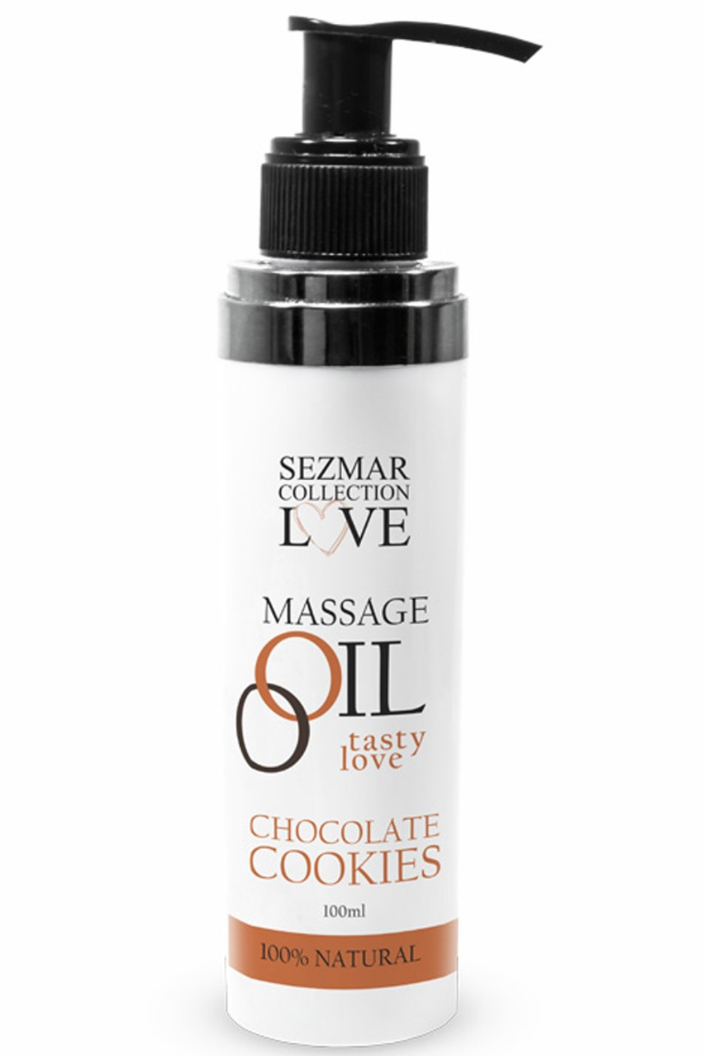 Huile de massage comestible cookie chocolat 100ml 100% naturelle - Sezmar