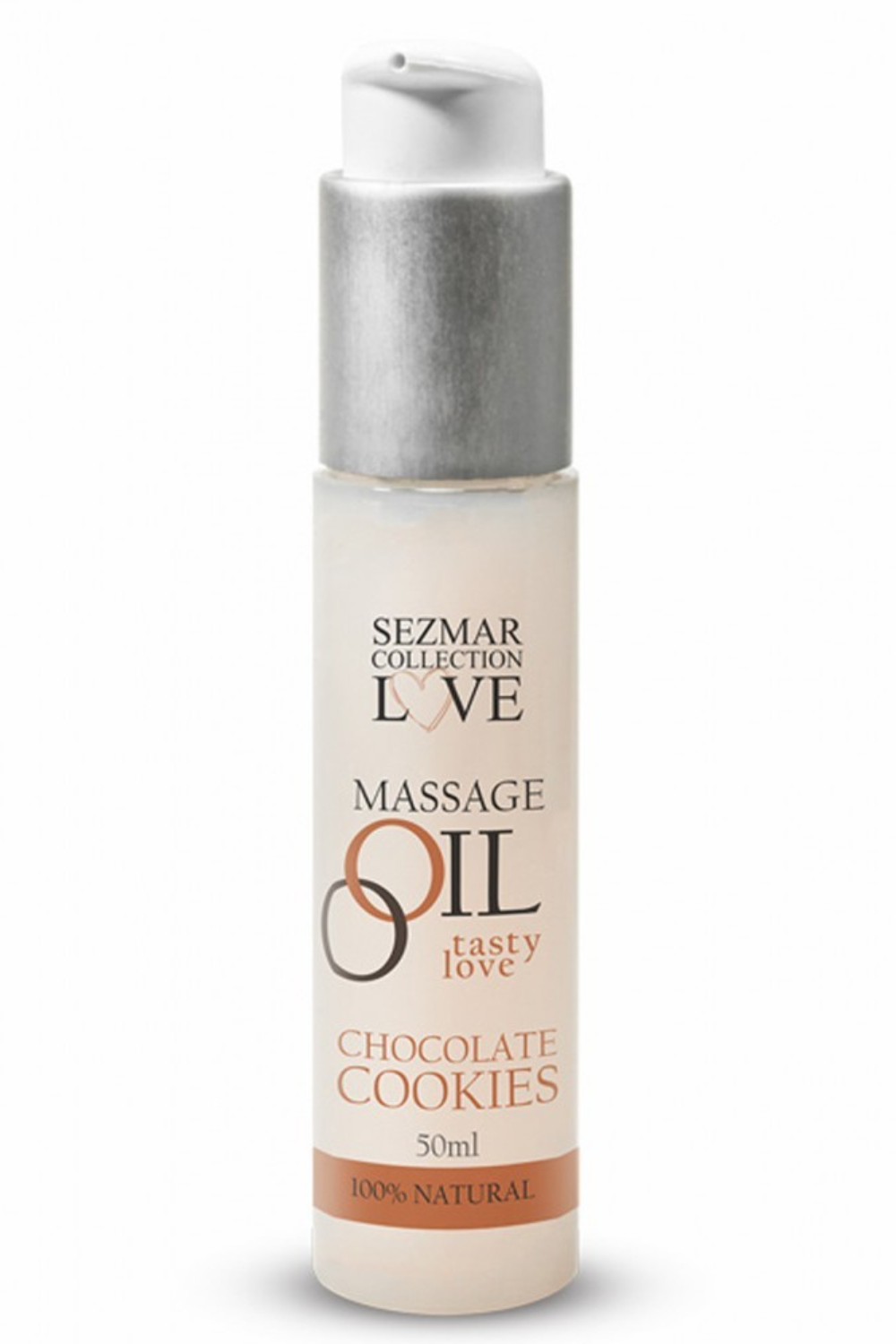 Huile de massage comestible cookie chocolat 50ml - Sezmar