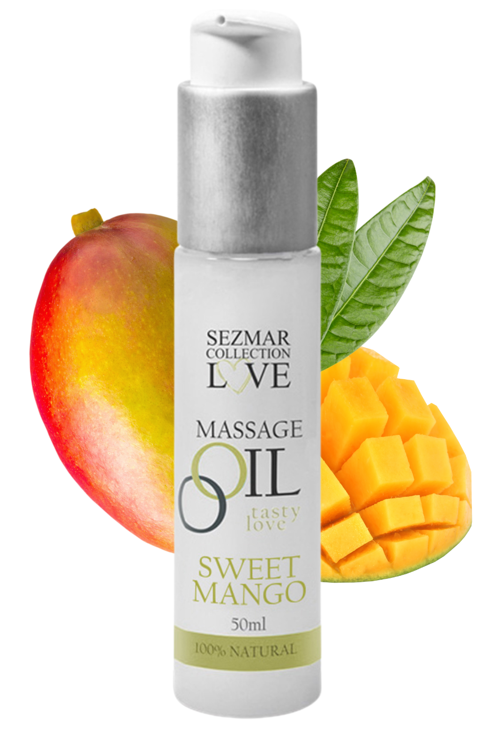 Huile de massage comestible mangue 50ml - Sezmar