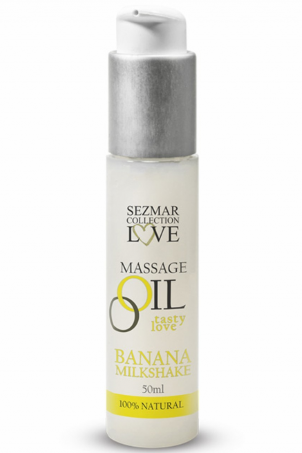 Huile de massage comestible milkshake banane 50ml - Sezmar