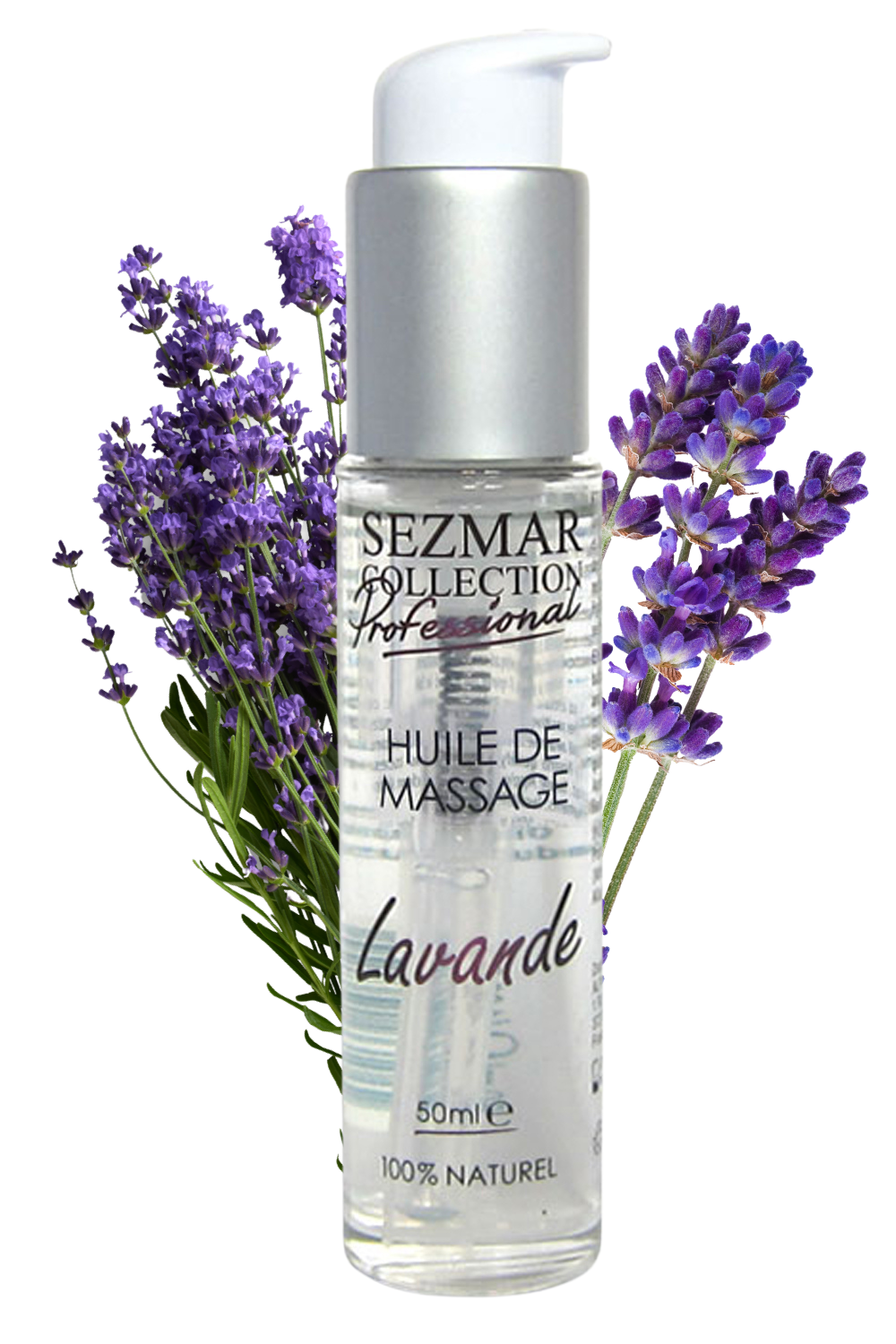 Huile de massage professionnelle Lavande 100% naturelle 50 ml - Sezmar