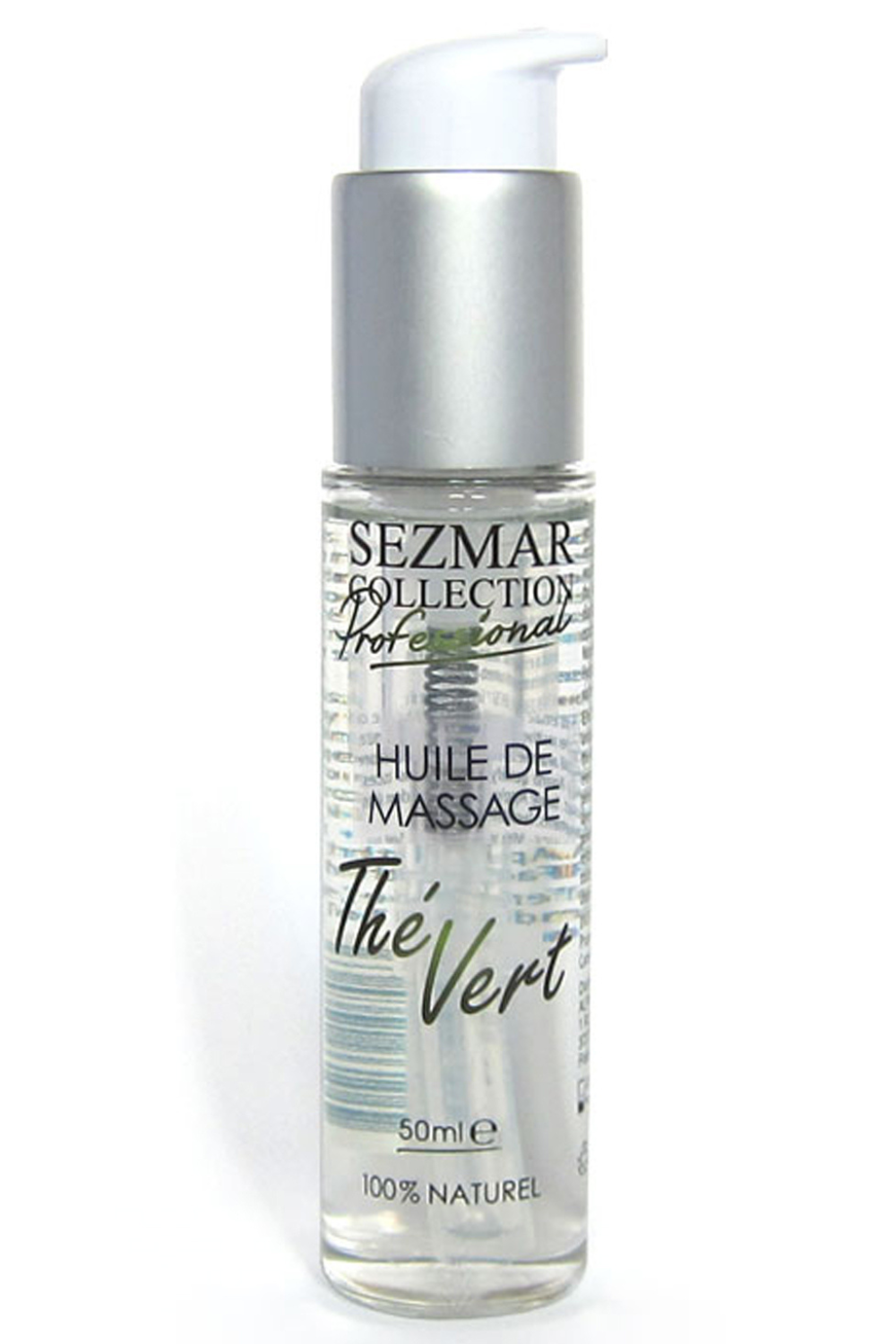 Huile de massage professionnelle Thé Vert 100% naturelle 50 ml - Sezmar