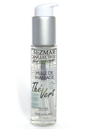 Huile de massage professionnelle Thé Vert 100% naturelle 50 ml - Sezmar