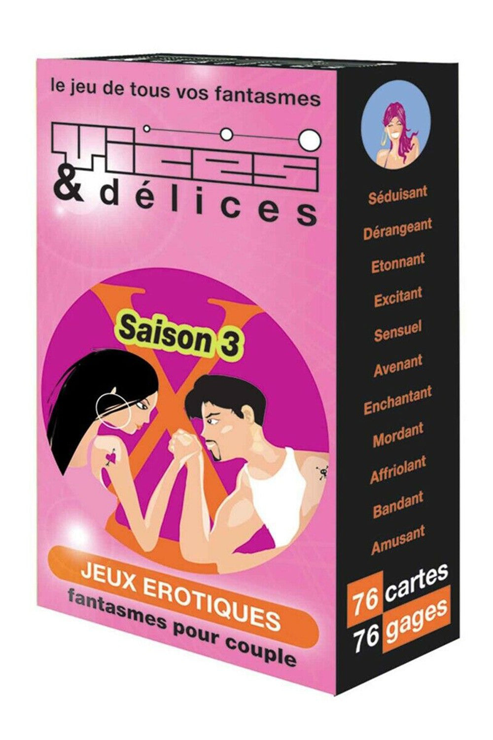 Jeu de cartes Vices et Delices 3 - Saison 3 - Vices et Délices