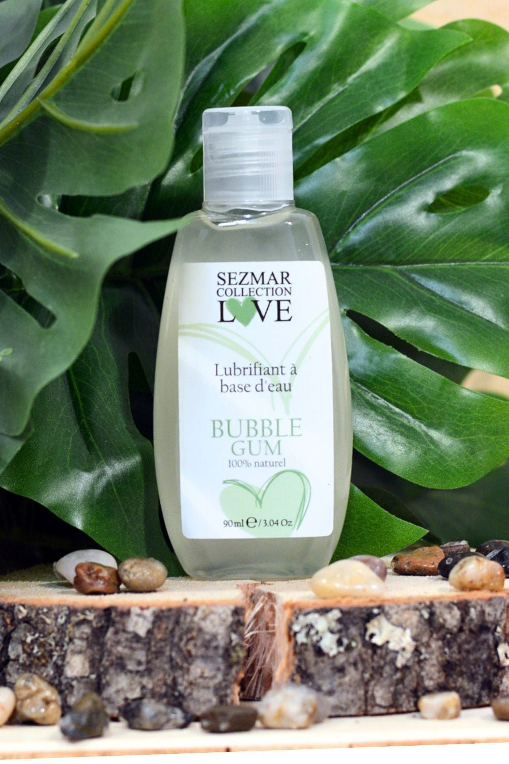Lubrifiant à base d'eau 100% naturel Bubble Gum 90 ml - Sezmar