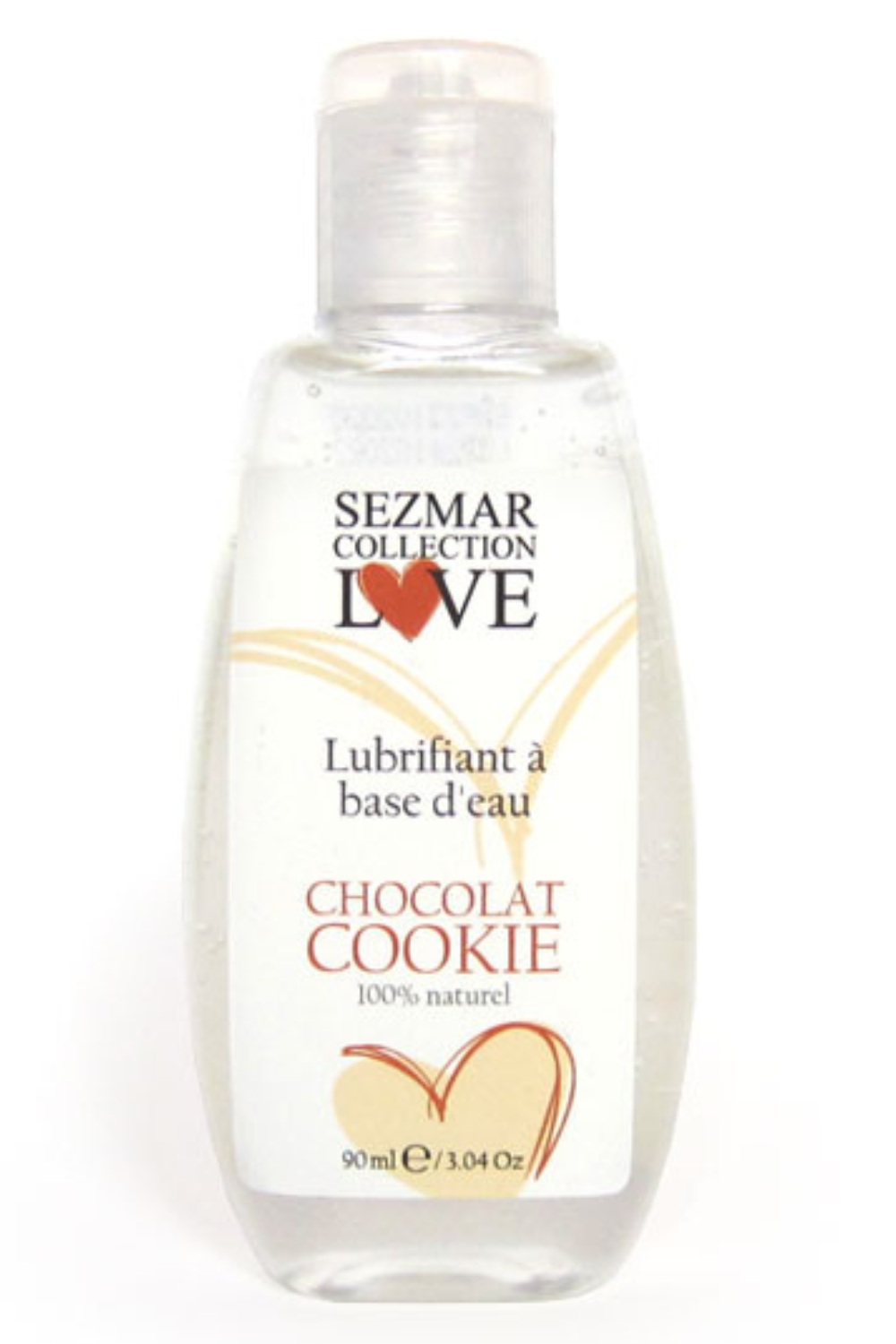 Lubrifiant à base d'eau 100% naturel Chocolat Cookie 90 ml -Sezmar