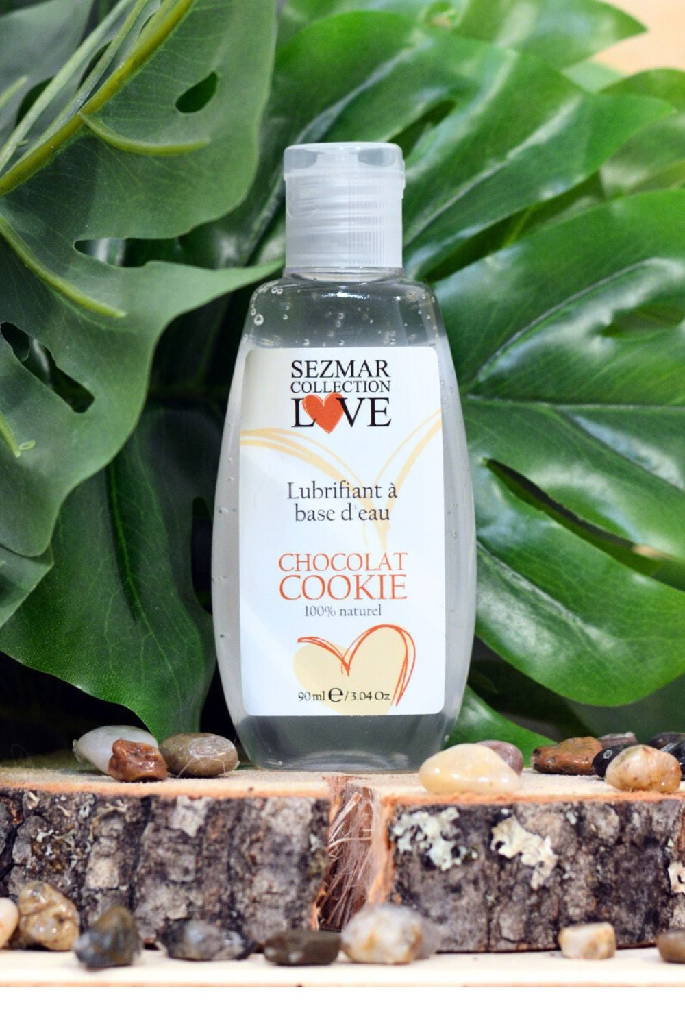 Lubrifiant à base d'eau 100% naturel Chocolat Cookie 90 ml -Sezmar