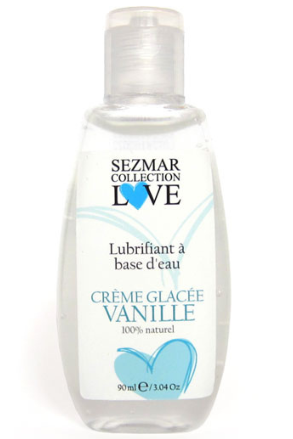 Lubrifiant à base d'eau 100% naturel Crème glacée vanille 90 ml - Sezmar