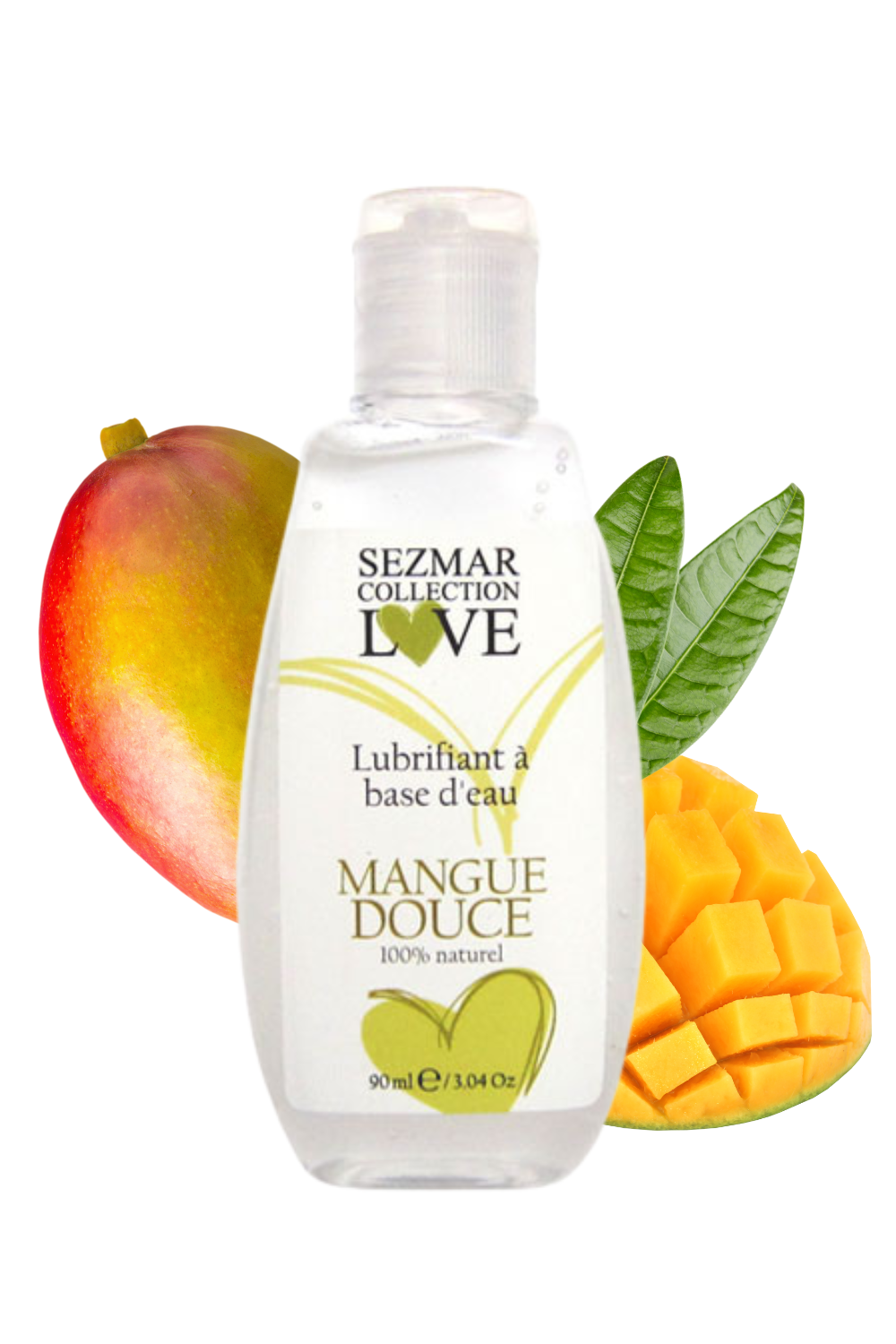 Lubrifiant à base d'eau 100% naturel Mangue Douce 90 ml - Sezmar