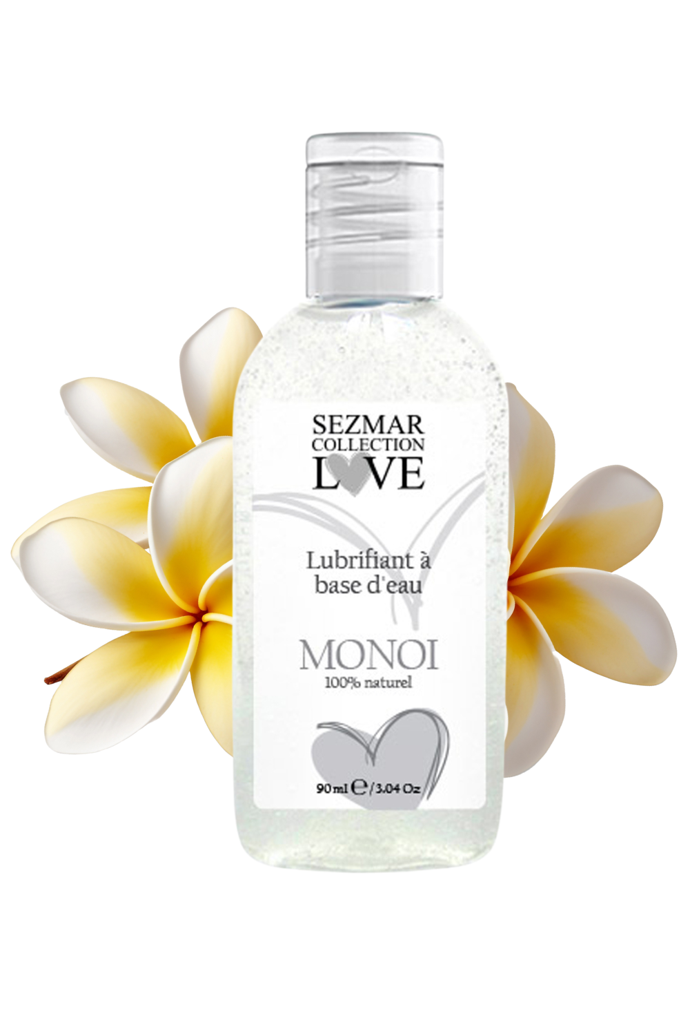 Lubrifiant à base d'eau 100% naturel Monoï 90 ml - Sezmar