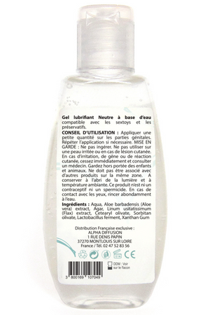 Lubrifiant à base d'eau 100% naturel Neutre 90 ml - Sezmar