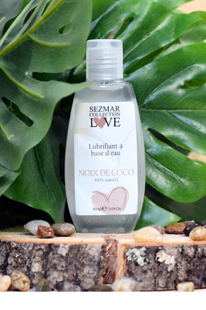 Lubrifiant à base d'eau 100% naturel Noix de Coco 90 ml - Sezmar