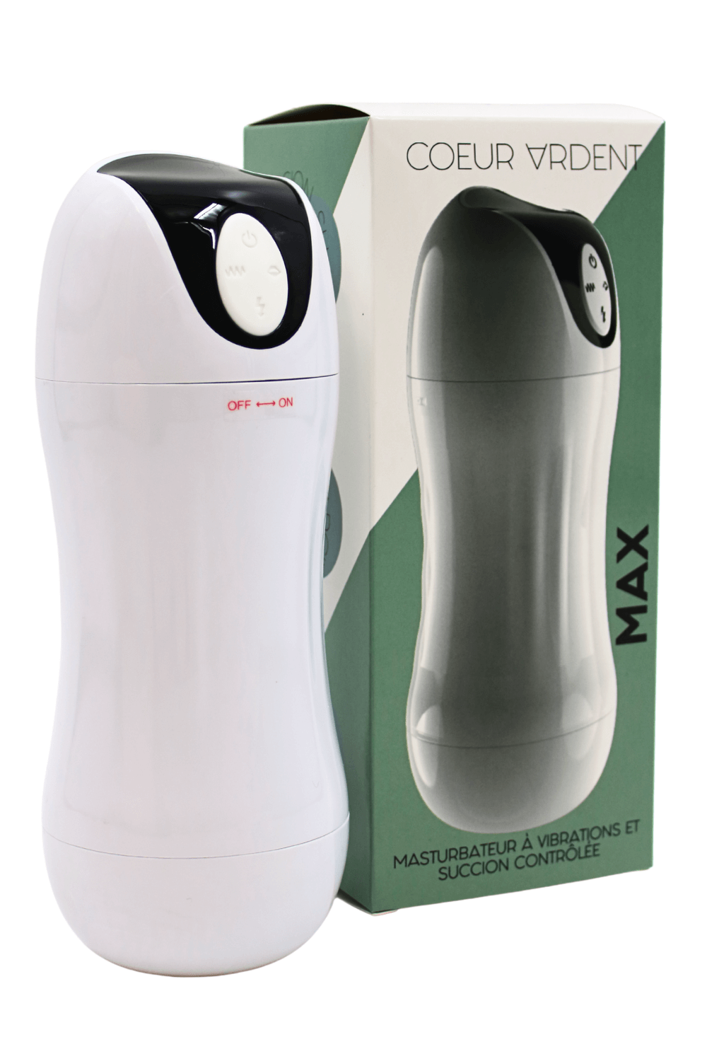 MAX – Masturbateur à Vibrations Succion Contrôlée USB - Coeur Ardent