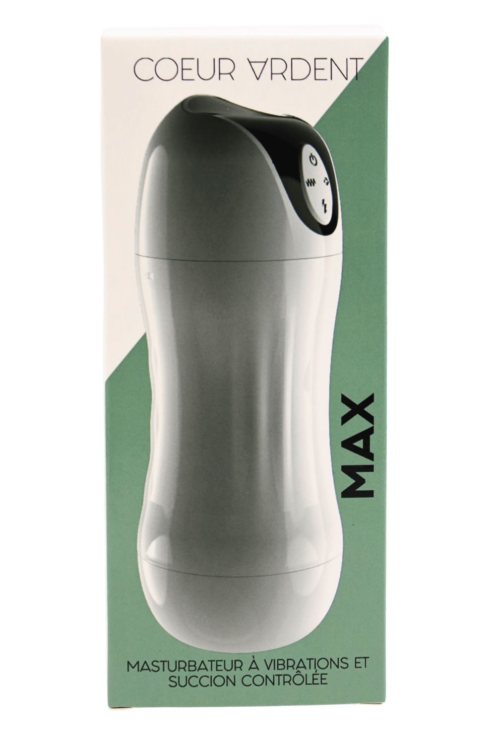MAX – Masturbateur à Vibrations Succion Contrôlée USB - Coeur Ardent