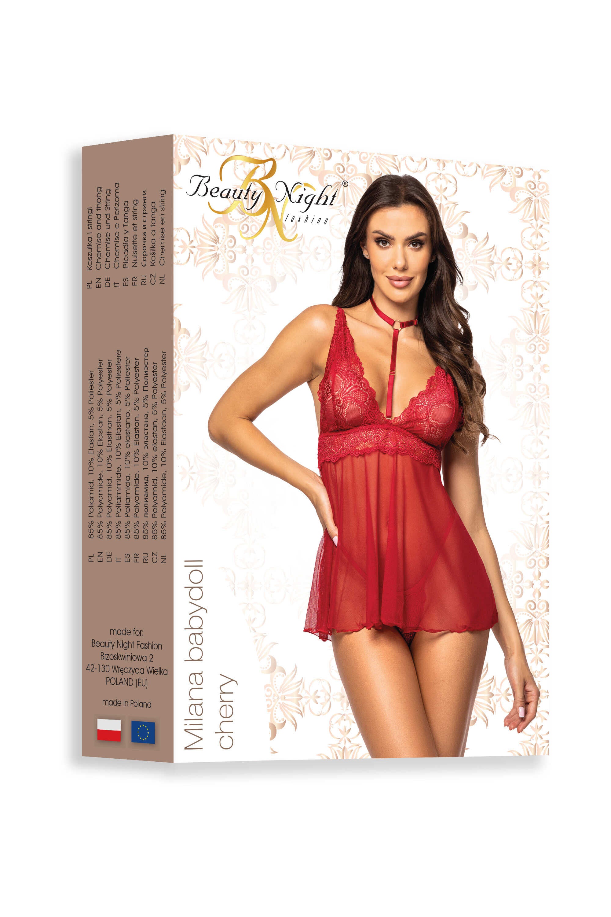Milana babydoll - Cherry - Beauty Night