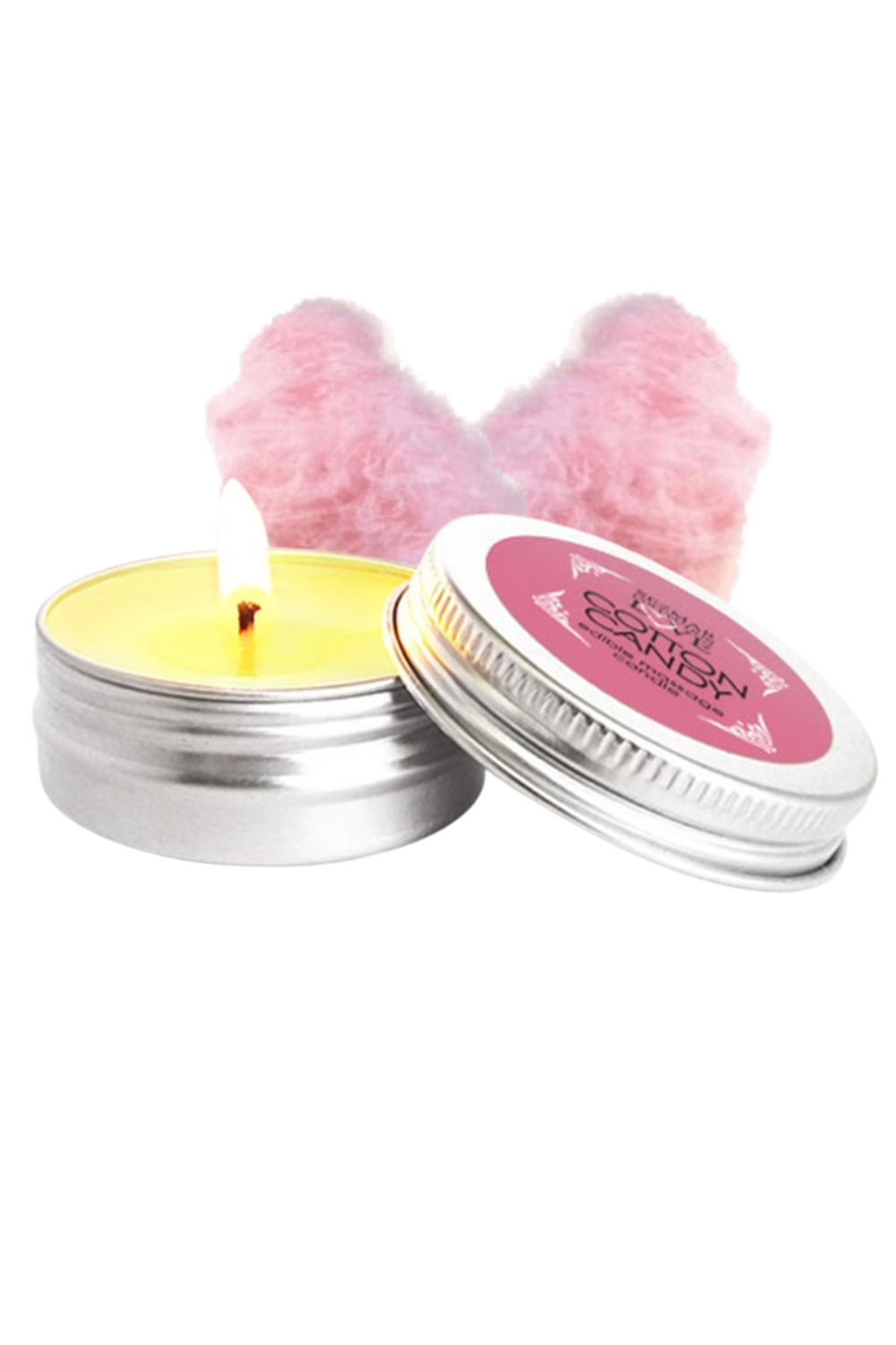 Mini Bougie de massage barbe à papa 30 ml 100% naturelle - Sezmar