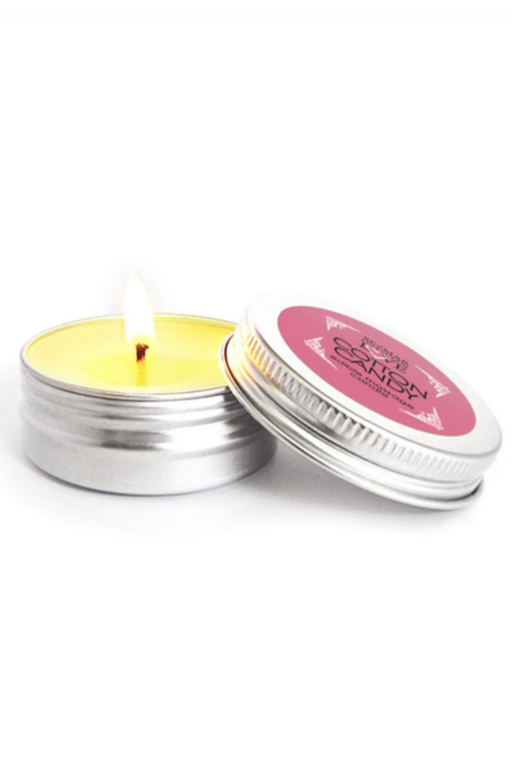 Mini Bougie de massage barbe à papa 30 ml 100% naturelle - Sezmar
