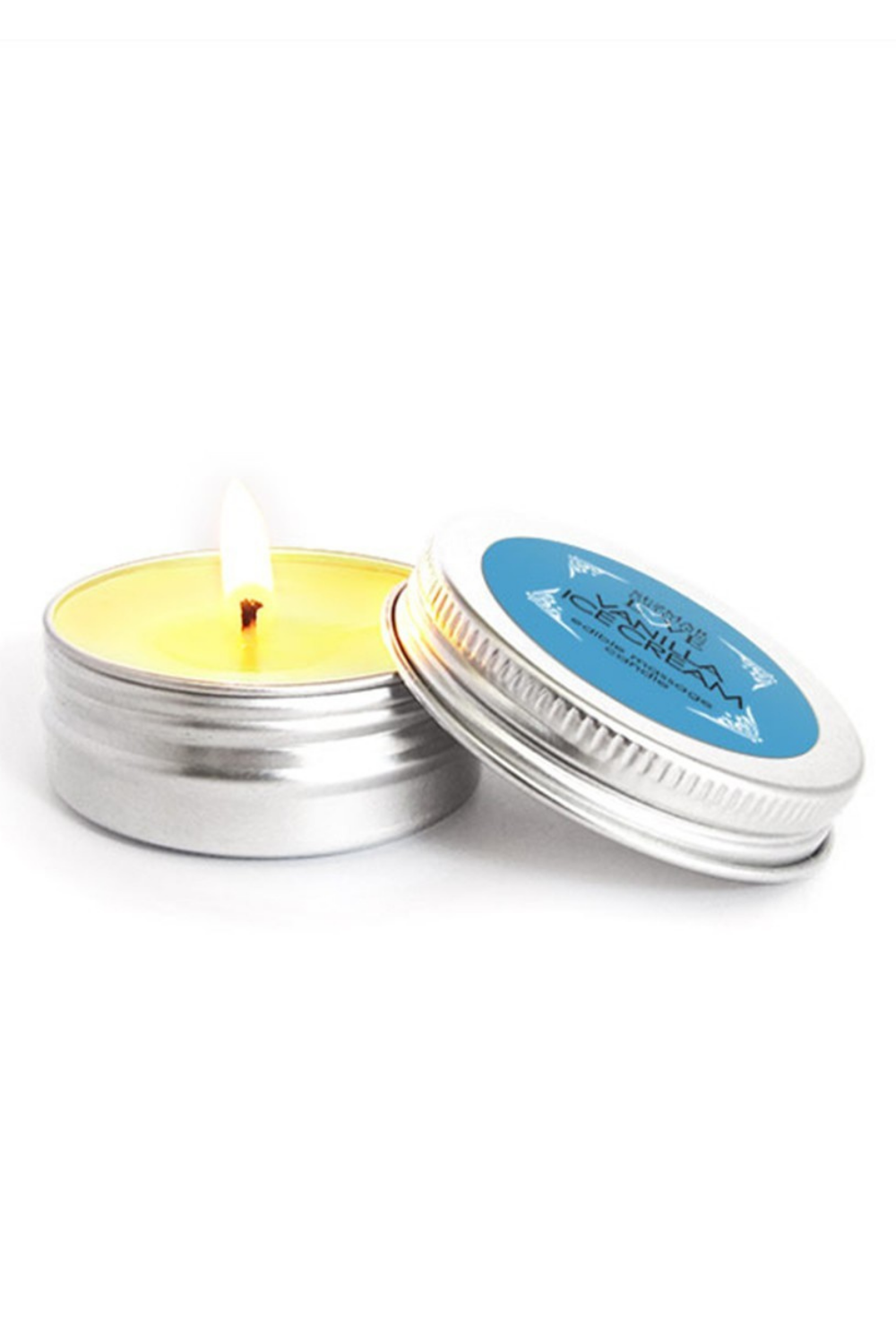Mini Bougie de massage glace vanille 30ml 100% naturelle - Sezmar