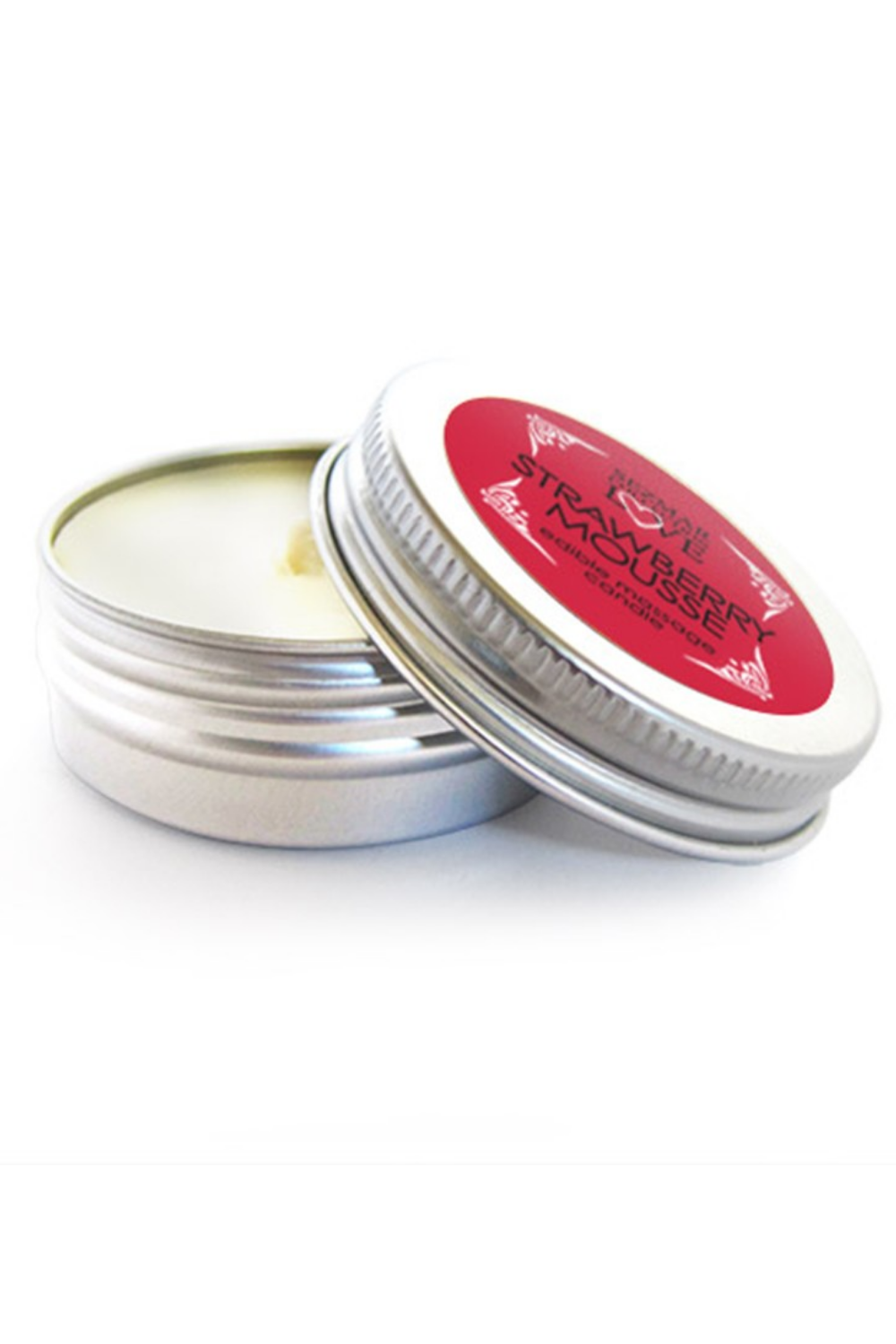 Mini Bougie de massage mousse de fraise 30ml 100% naturelle - Sezmar