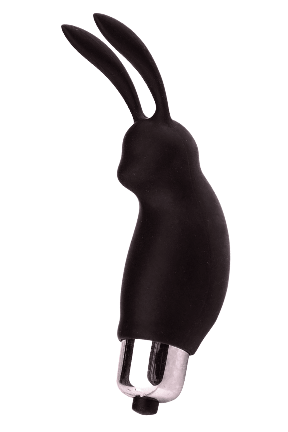 Mini Stimulateur Clitoridien Lapin Noir 1 dosette lubrifiant — Pocket Pleasure