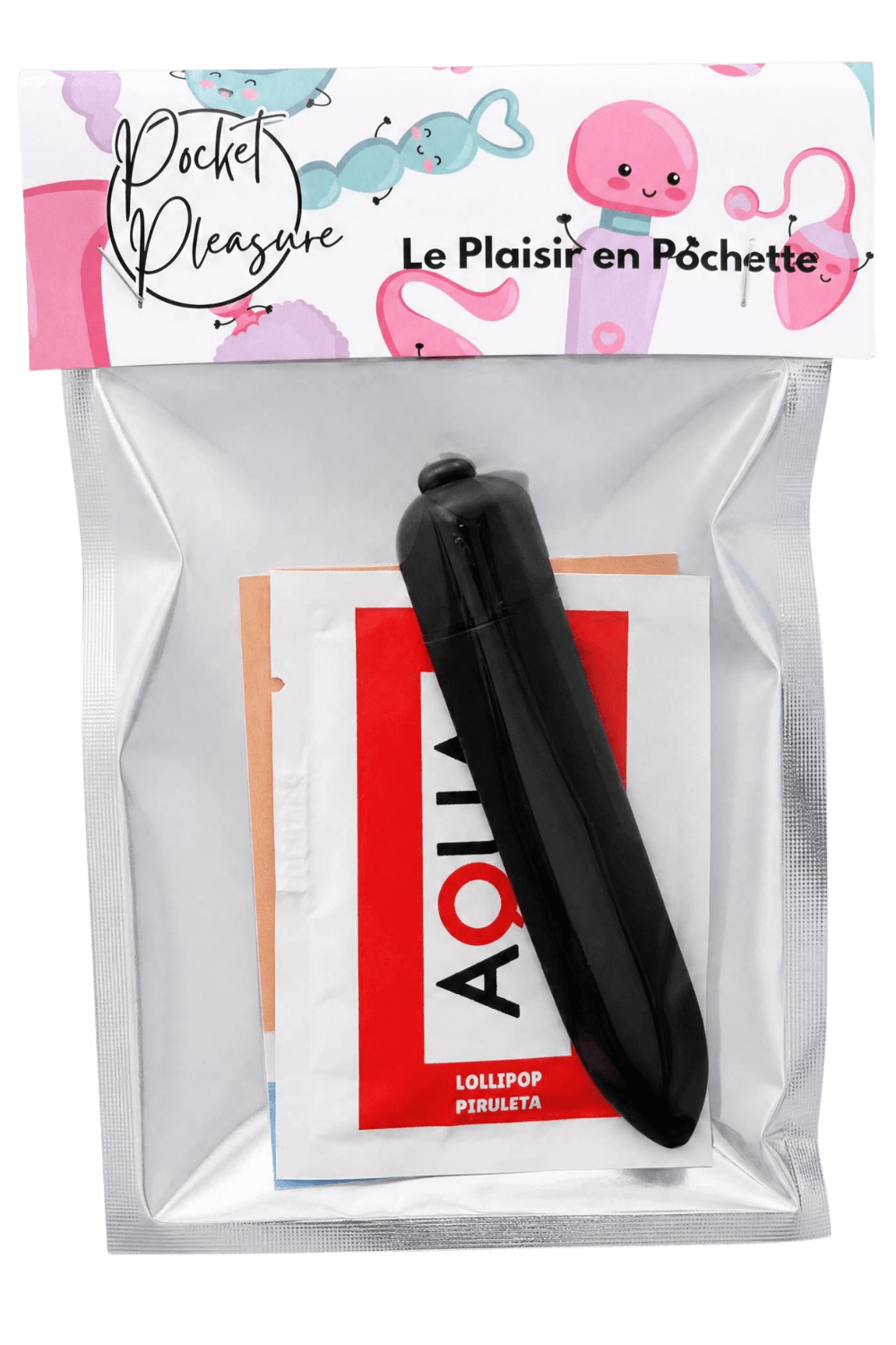 Mini Vibromasseur Bullet Noir 10 Vitesses 1 dosette de lubrifiant — Pocket Pleasure