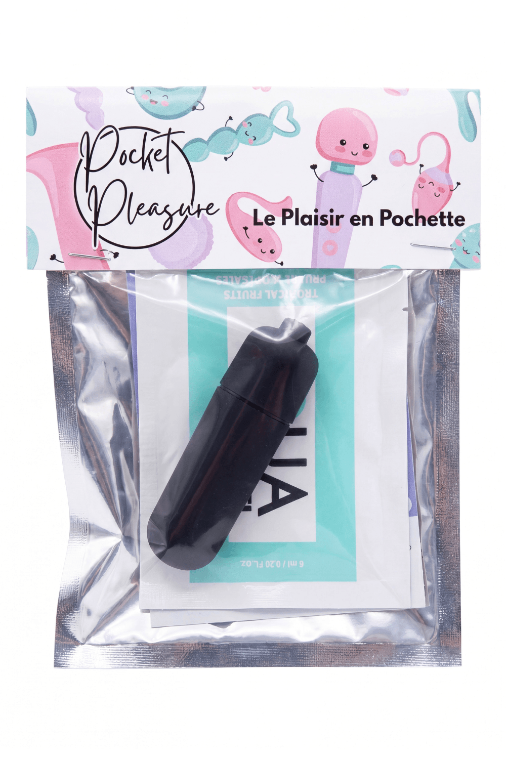 Mini Vibromasseur Bullet Noir 1 dosette lubrifiant — Pocket Pleasure