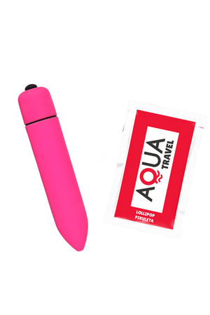 Mini Vibromasseur Bullet Rose 10 Vitesses 1 dosette de lubrifiant — Pocket Pleasure