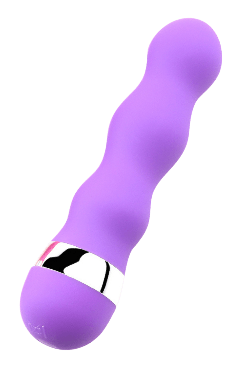 Mini Vibromasseur violet ondulés Pocket Pleasure 1 dosette de lubrifiant - Pocket Pleasure