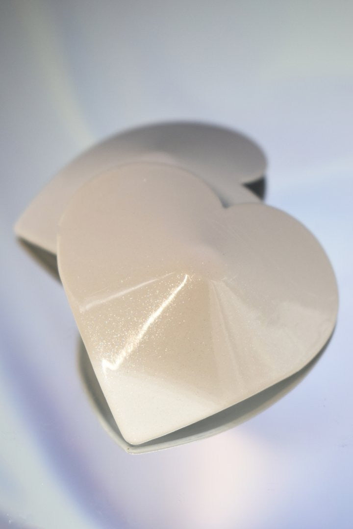 Nipple Métal blanc Cache tétons cœur - Be Lily Accessories