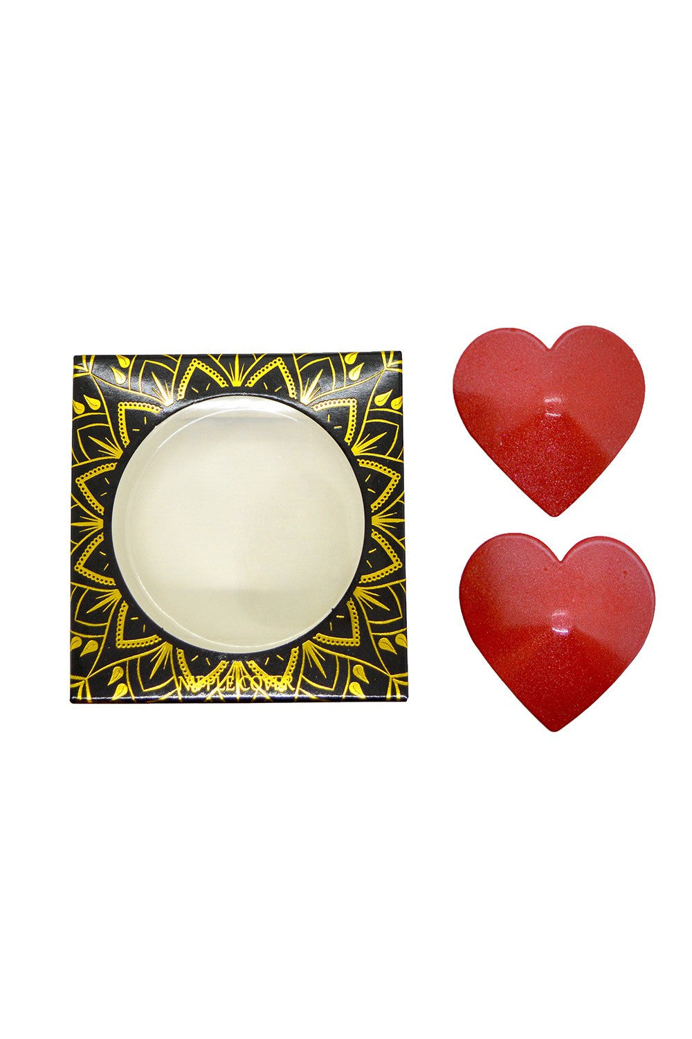 Nipple Métal rouge Cache tétons cœur - Be Lily Accessories