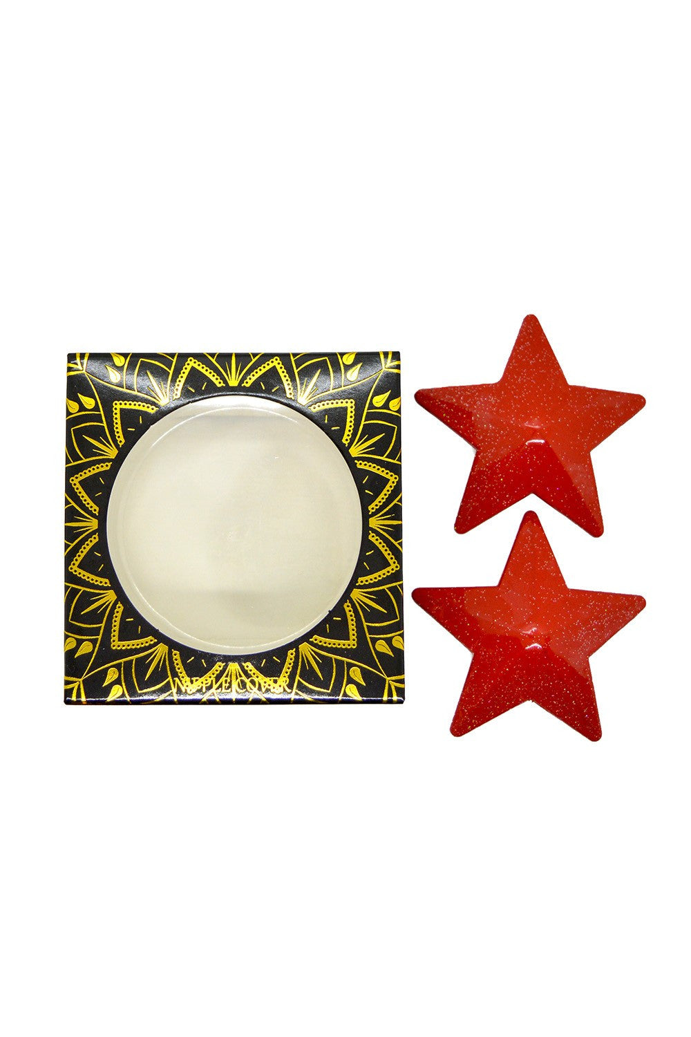 Nipple Métal rouge Cache tétons d'étoile - Be Lily Accessories