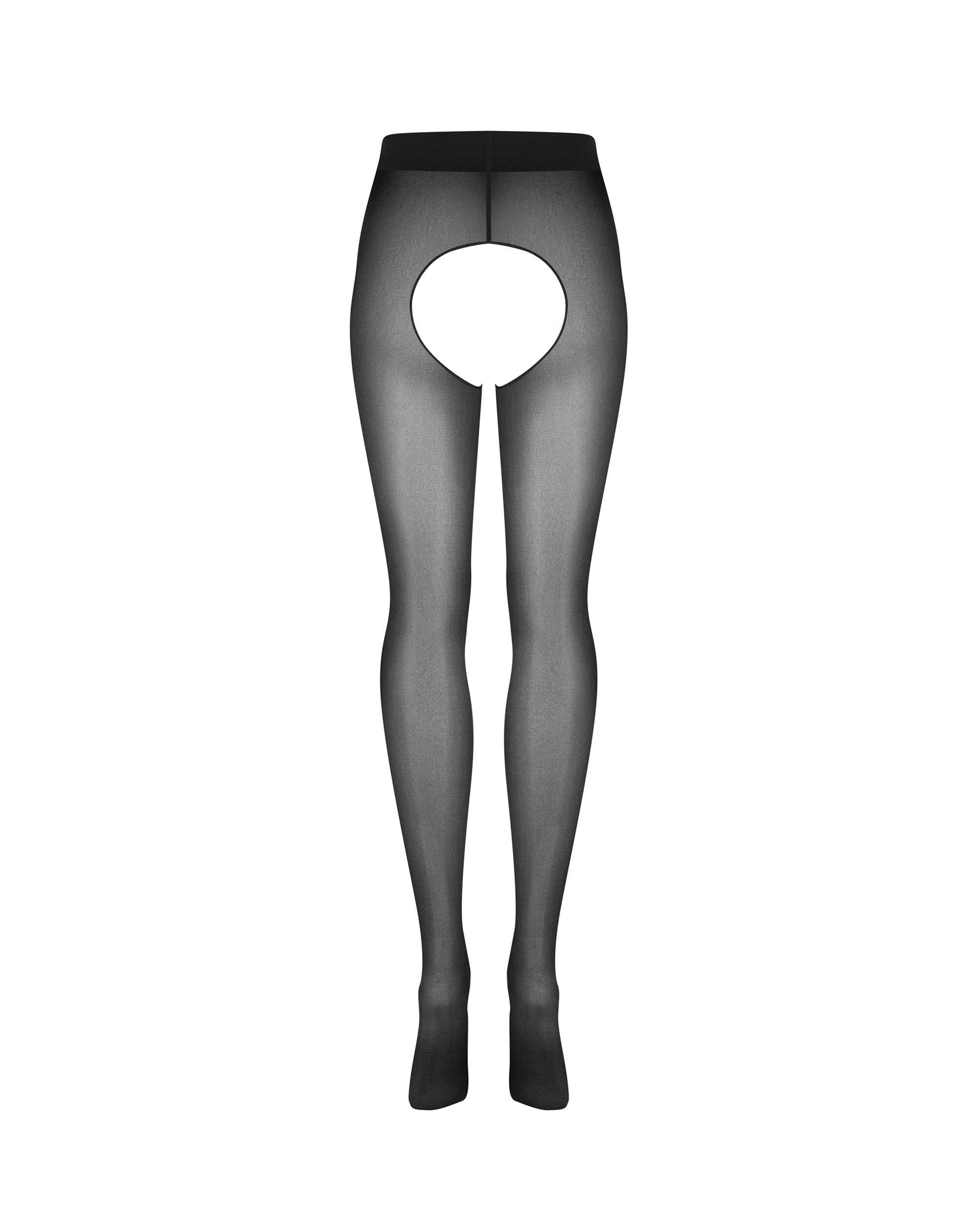Norless MESS Collants ouverts noir - Obsessive