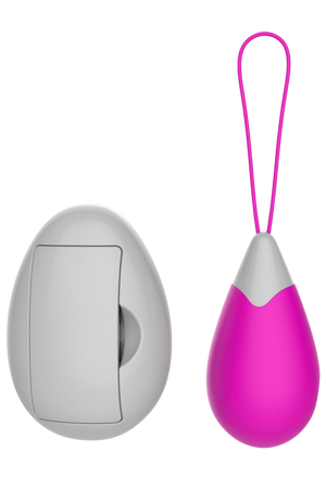 Œuf Vibrant Télécommandé 10 Modes Fuchsia 1 dosette de lubrifiant — Pocket Pleasure