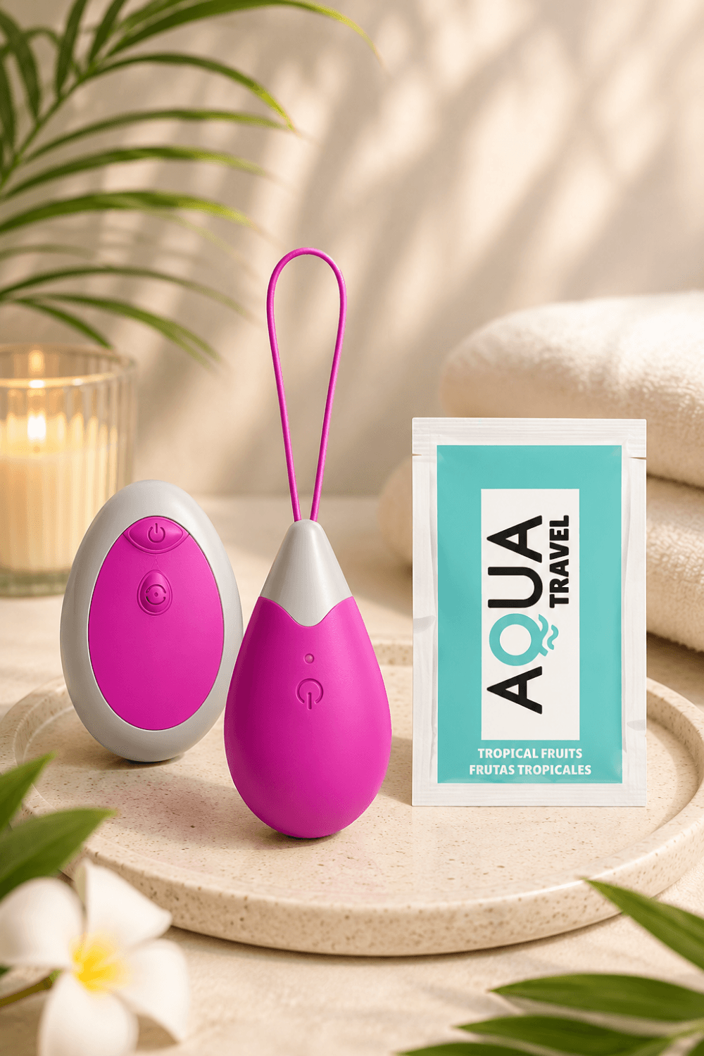 Œuf Vibrant Télécommandé 10 Modes Fuchsia 1 dosette de lubrifiant — Pocket Pleasure