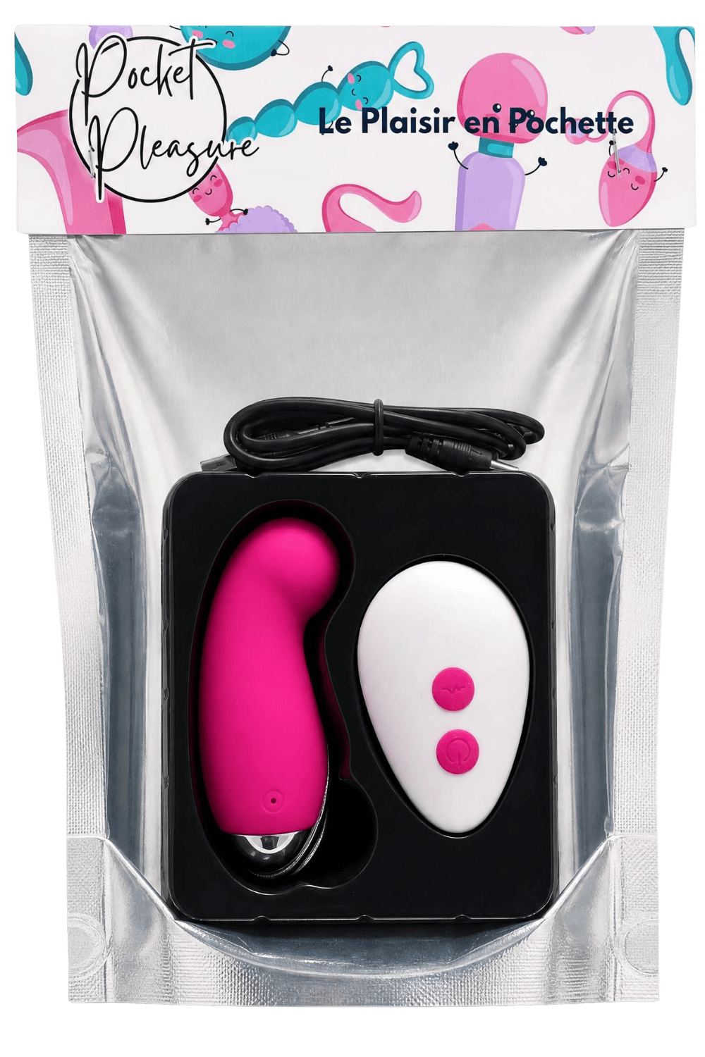 Œuf Vibrant Télécommandé 10 Modes Rose 1 dosette de lubrifiant — Pocket Pleasure