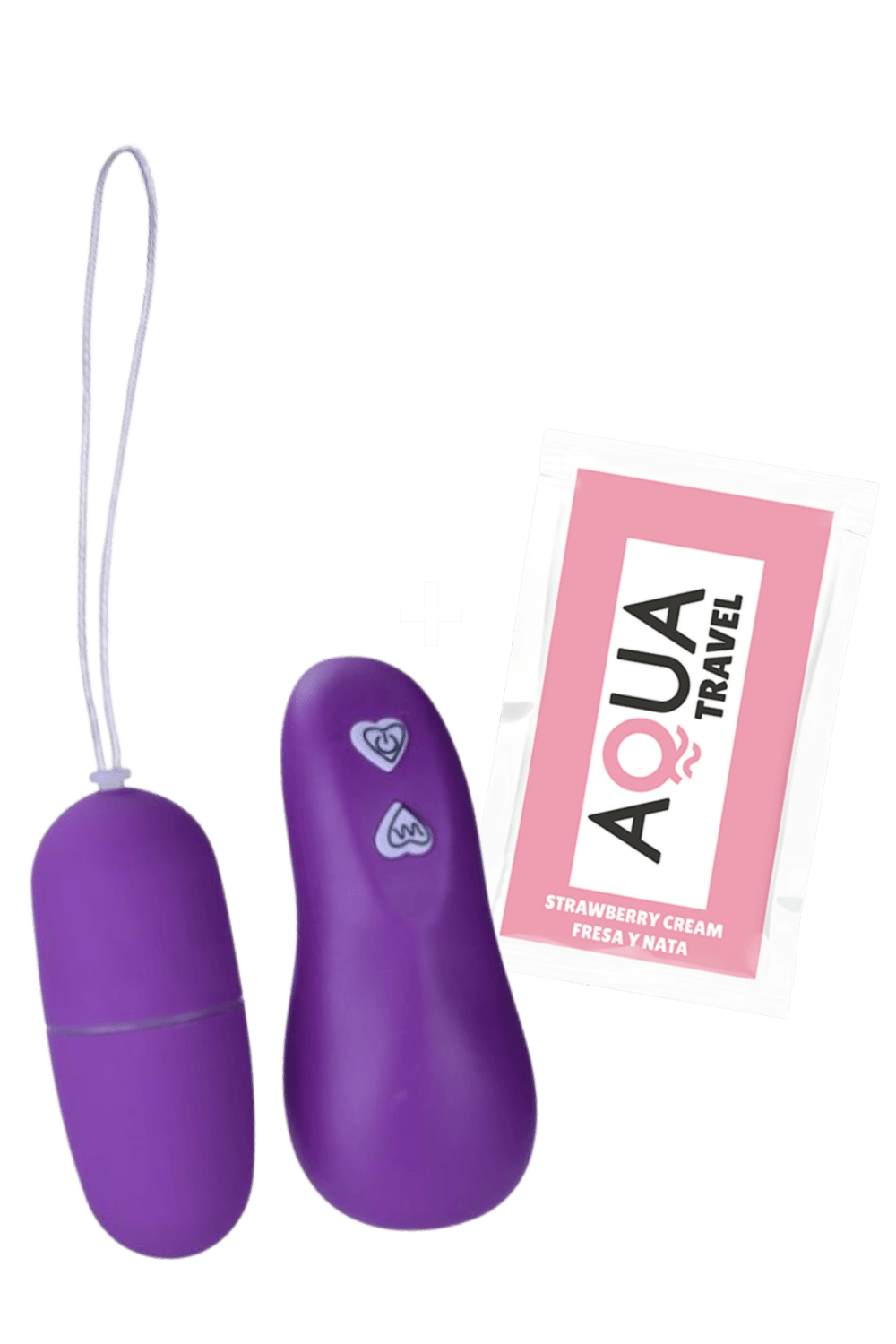 Œuf Vibrant Télécommandé 7 Vitesses Violet 1 dosette de lubrifiant — Pocket Pleasure