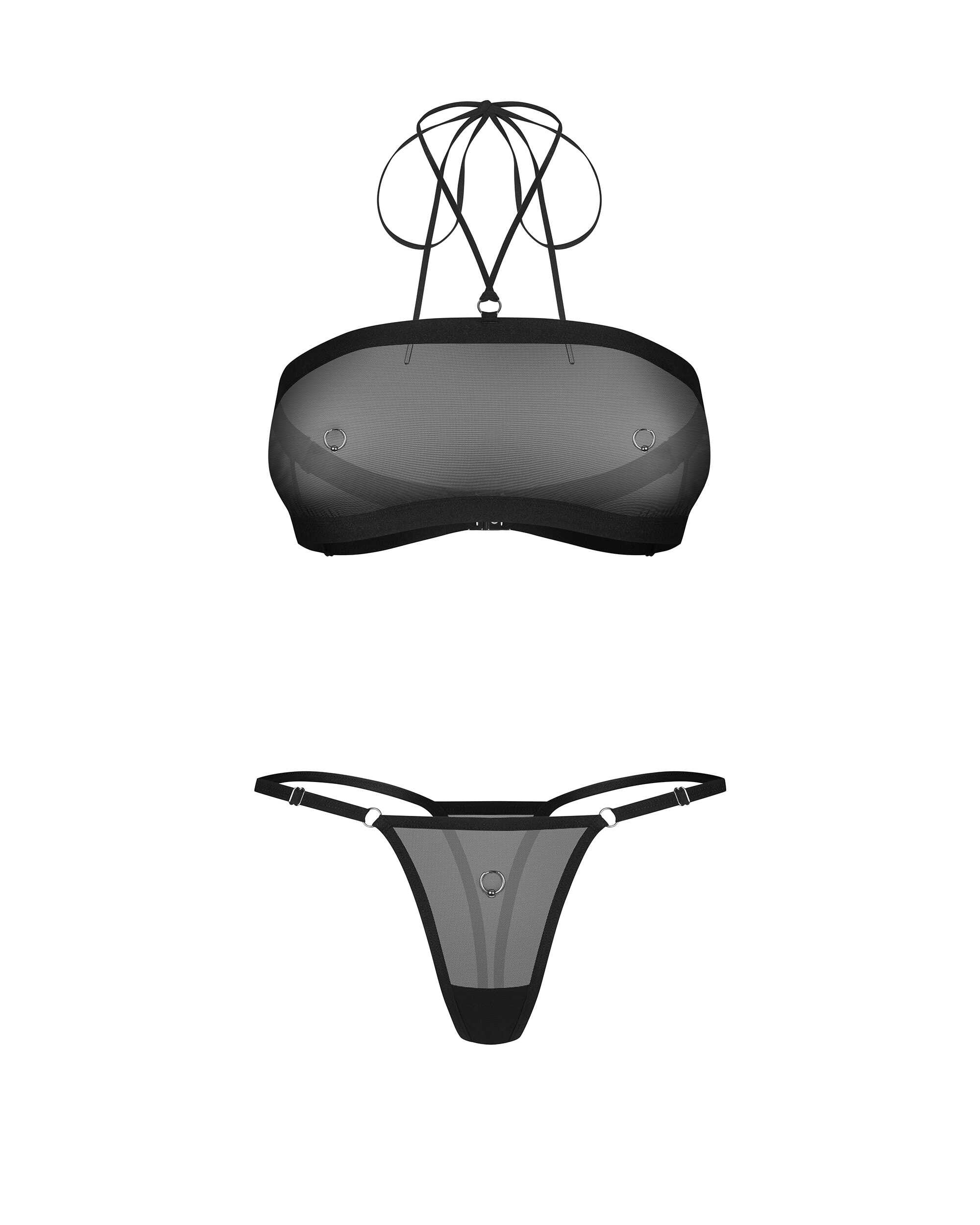 Orinelle ensemble 2 pièces noir - Obessive