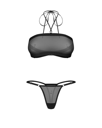 Orinelle ensemble 2 pièces noir - Obessive