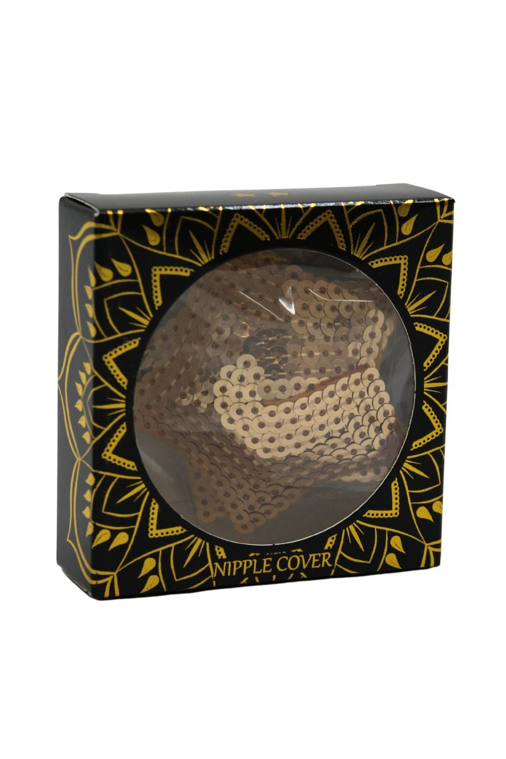 Paire de cache tétons adhésifs étoile pailletée sequin doré - Be Lily Accessories